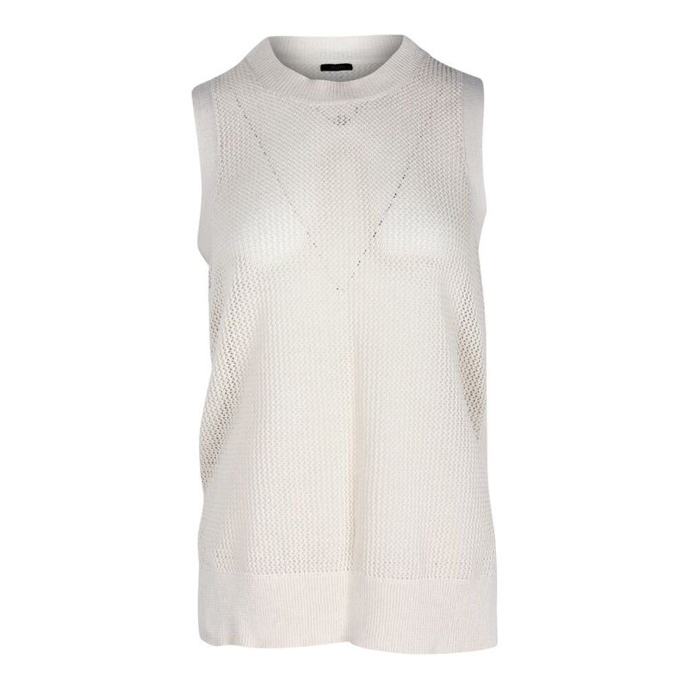 Joseph Knitted Tank Top in Cream Cotton